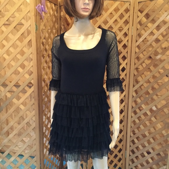 Forever 21 Dresses & Skirts - Black lace Forever 21 dress, Med